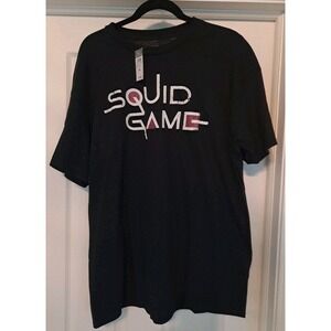 NWT Netflix Squid‎ Game TShirt Unisex XXL 2X Black With White Lettering